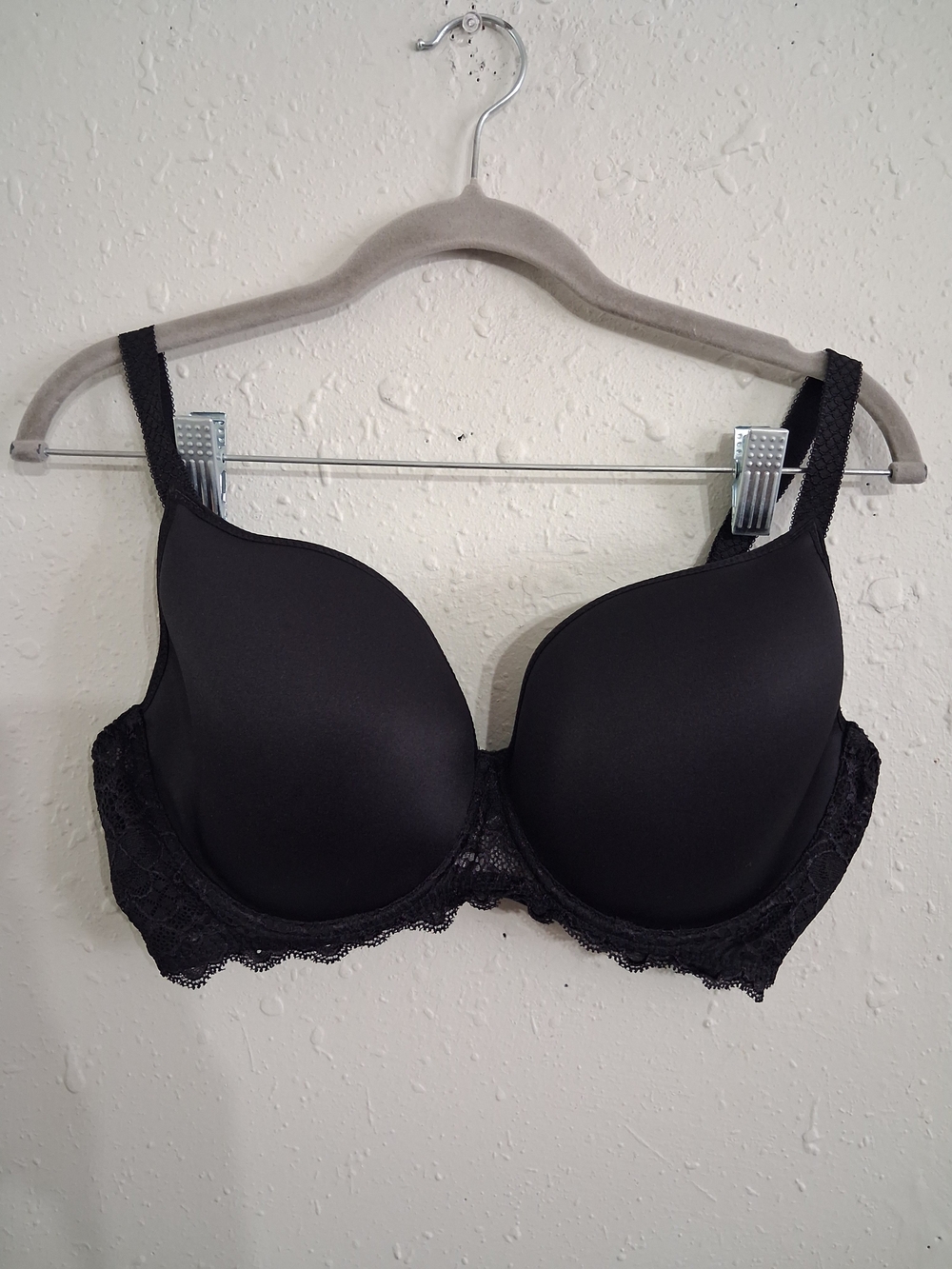 Simon perele high end french black lace bra 34ddd caresse plunge